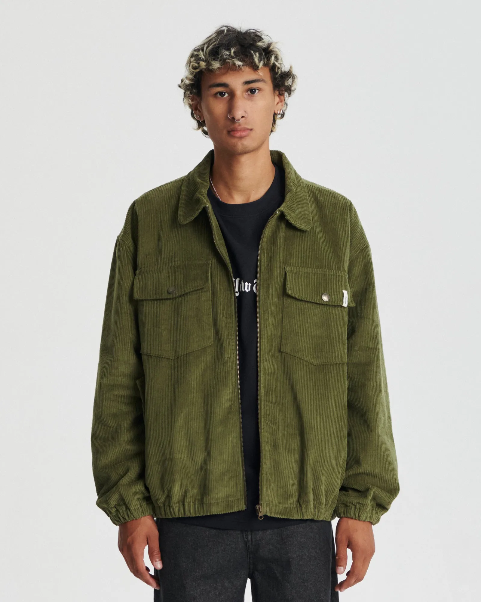 Blackbird Cord Jacket - Olive