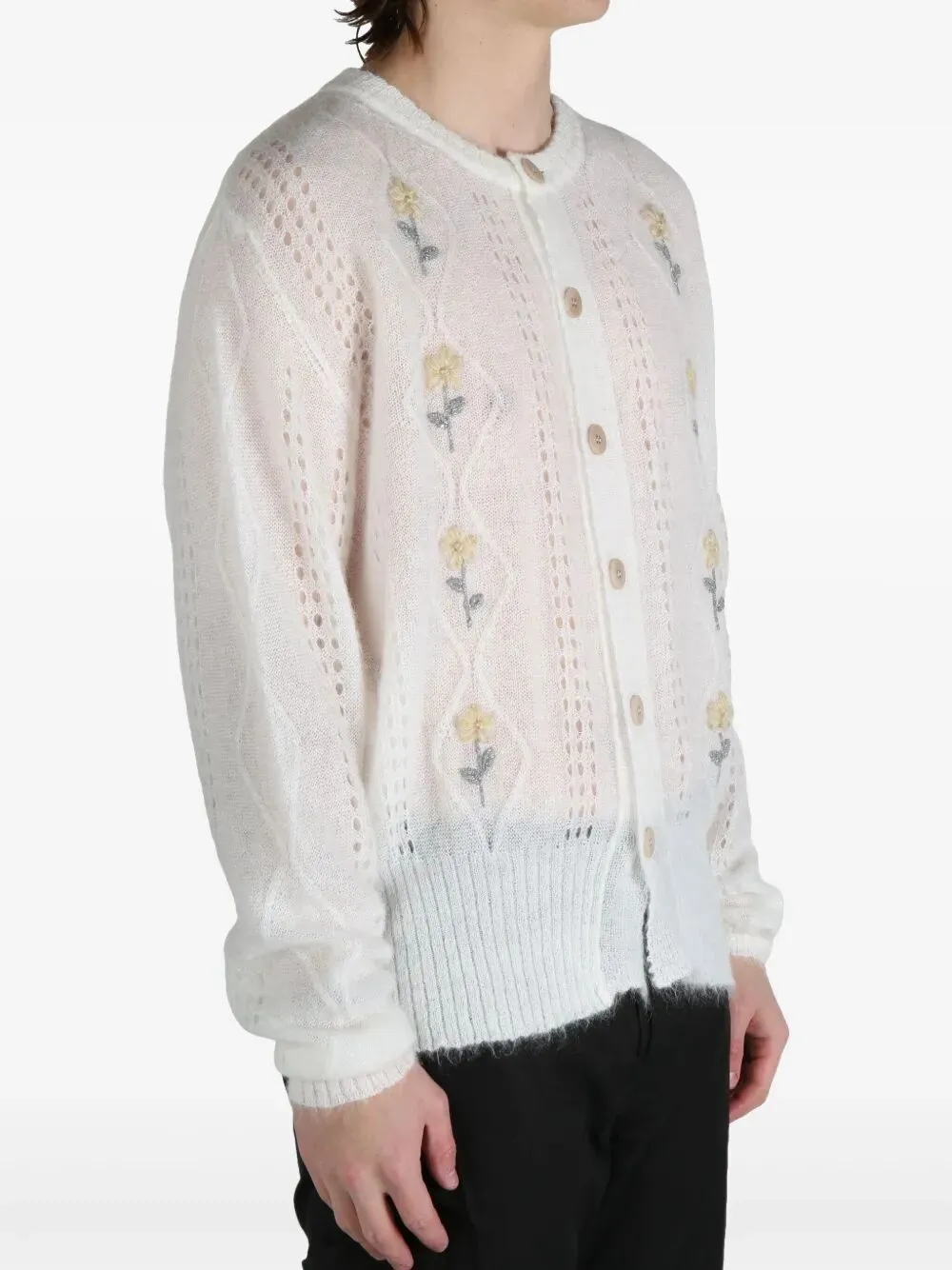 Cardigan In Mohair "Cormagliano"