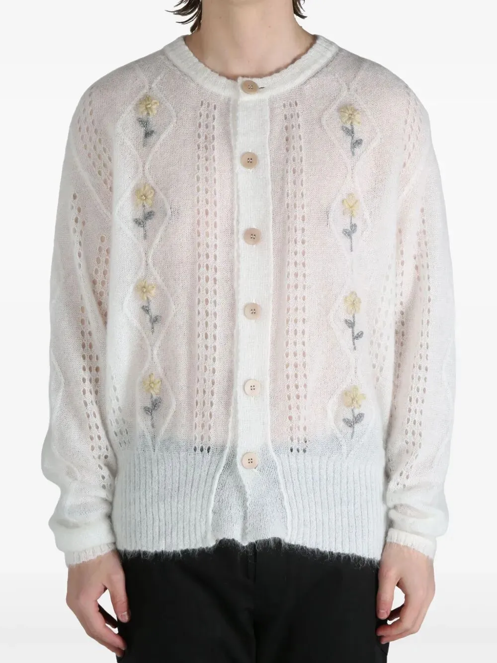 Cardigan In Mohair "Cormagliano"