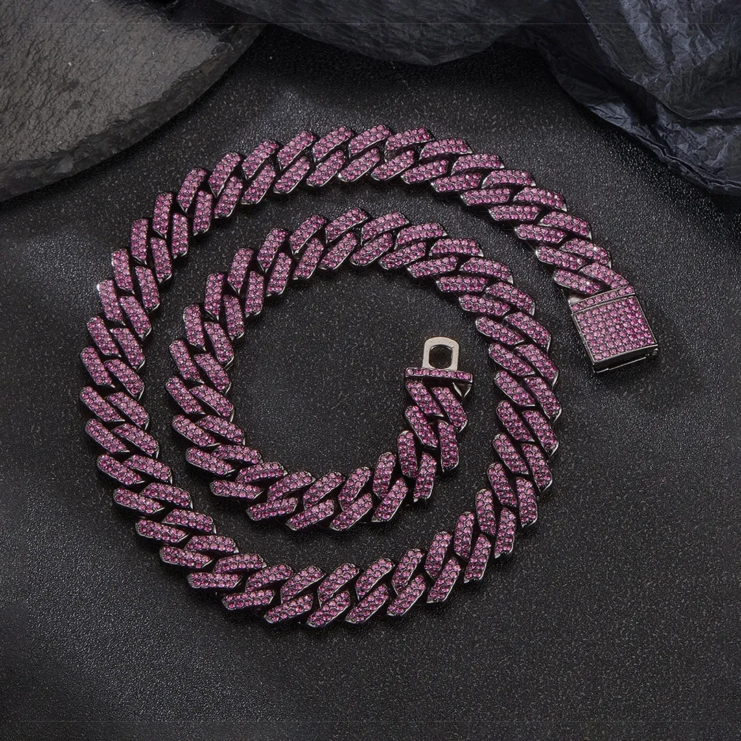 Cuban 13mm Hip Hop Classic Rhinestone Link Chain
