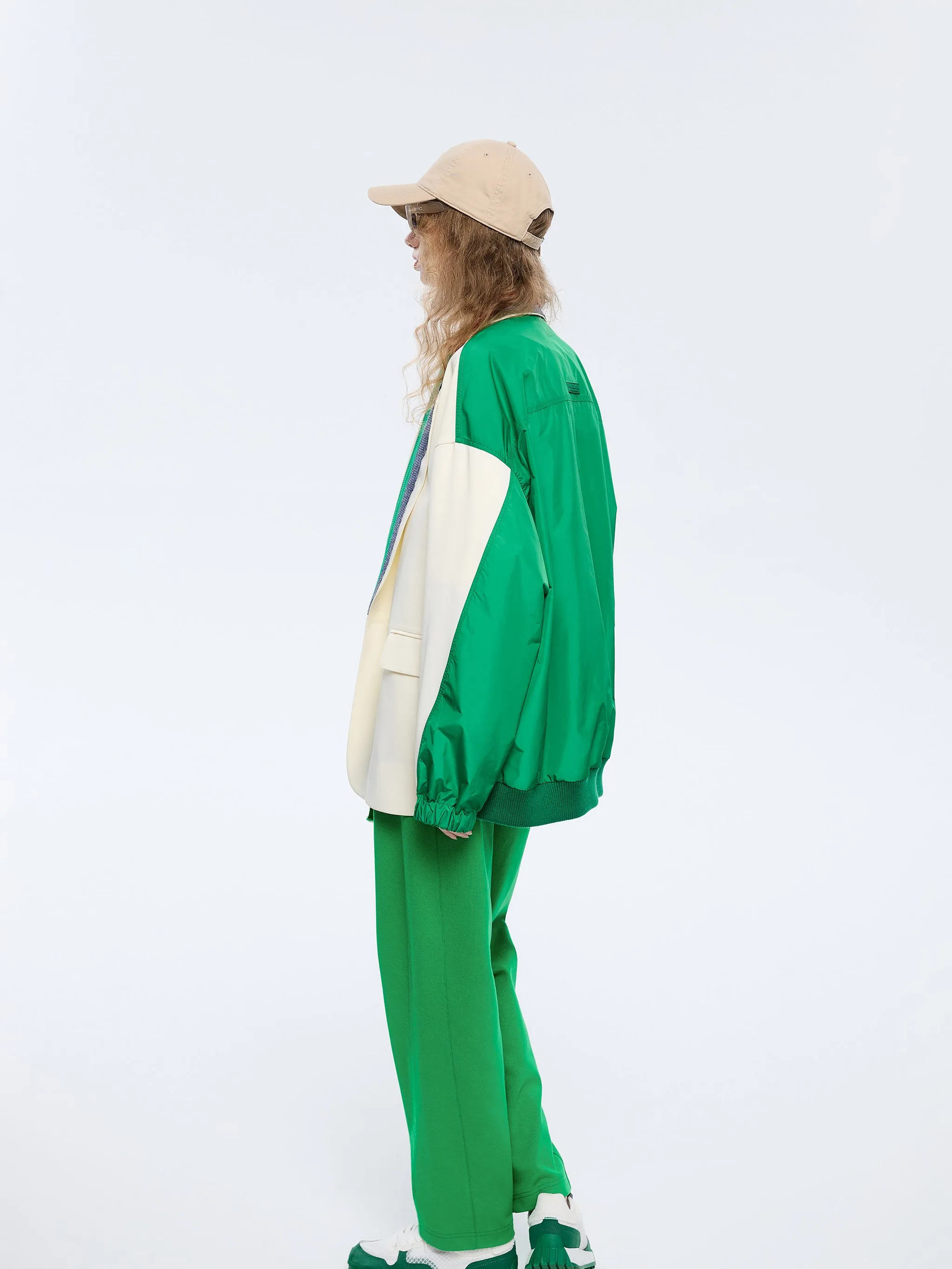 Evelyn Colorblock Track Blazer