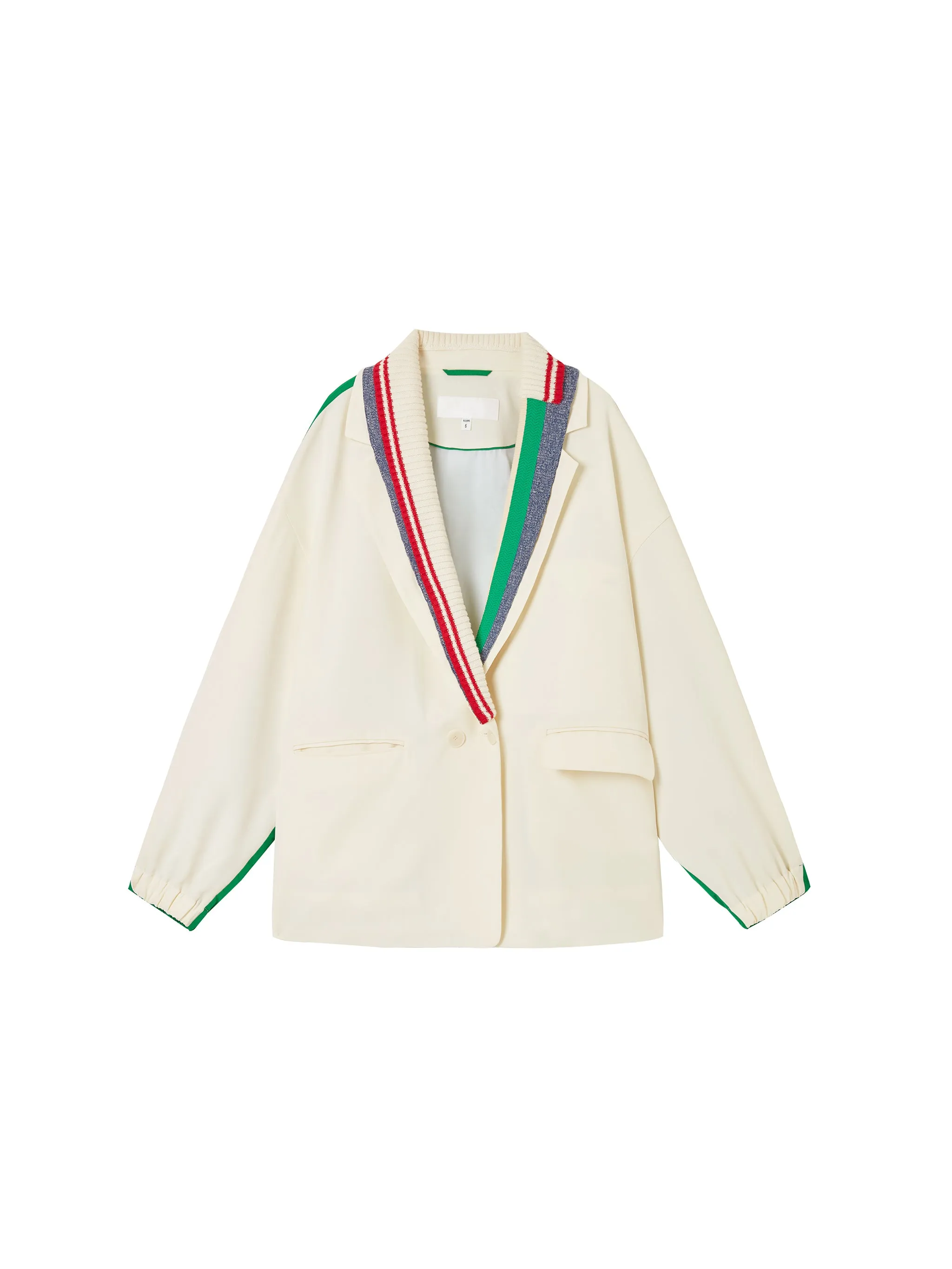 Evelyn Colorblock Track Blazer
