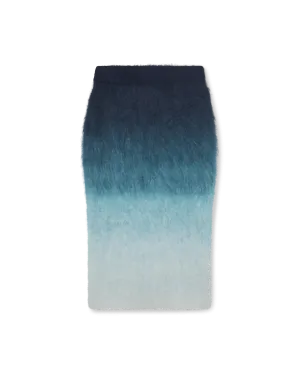 Gradient Mohair Skirt