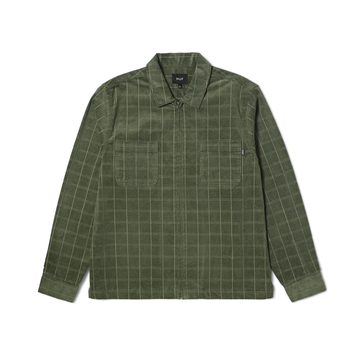 HUF Trenton Zip Shacket - Olive