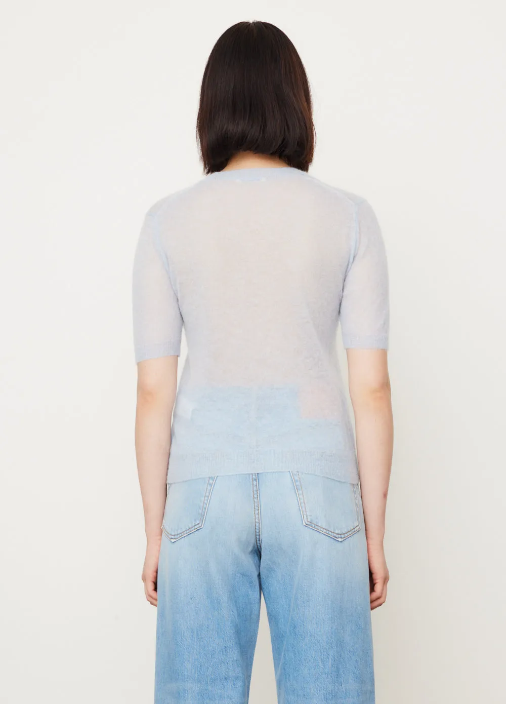 Kid Mohair Knit T-Shirt