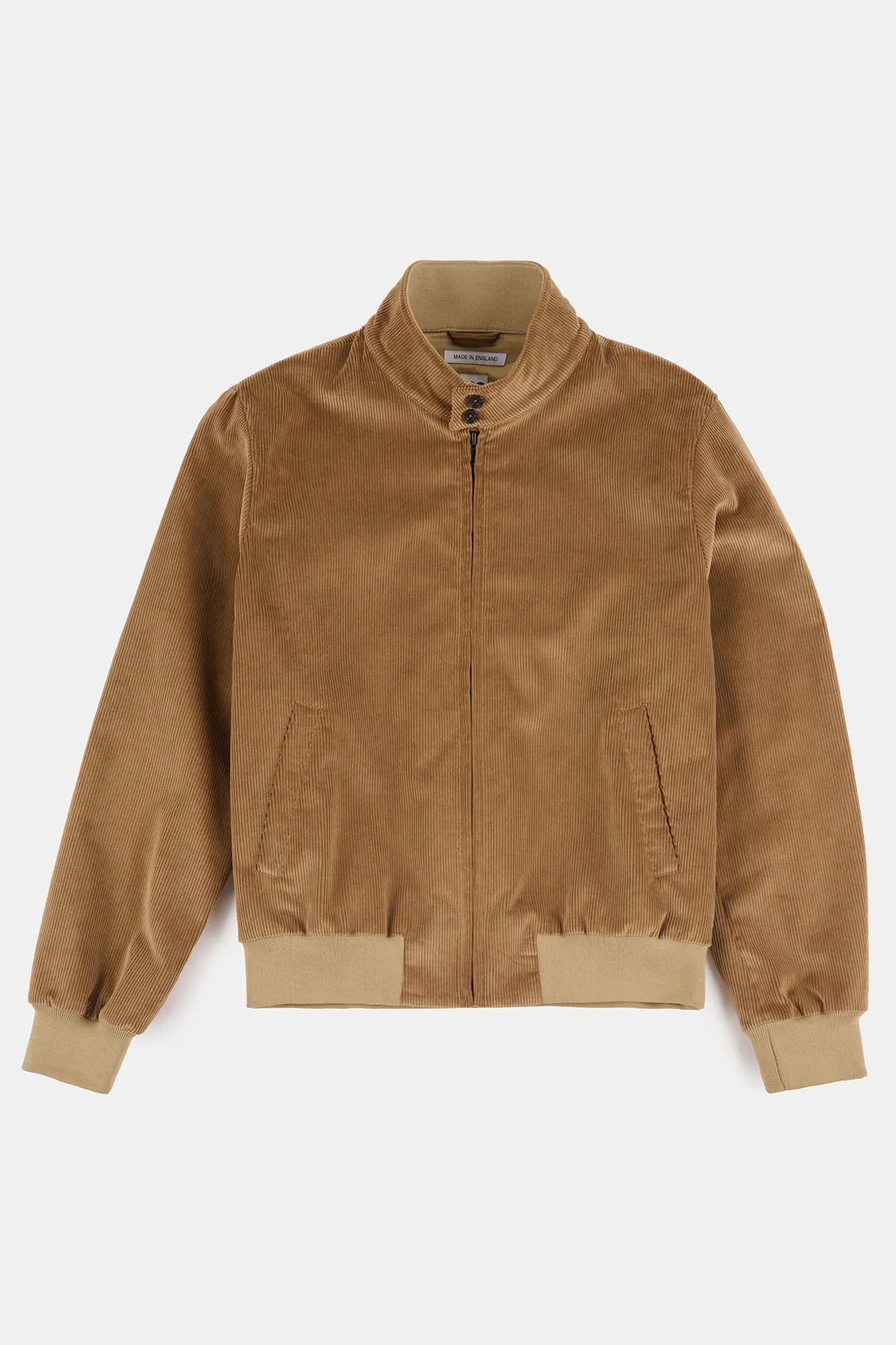 Men's Corduroy Harrington Jacket - Stone