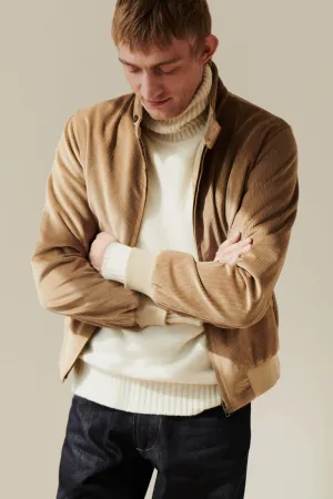 Men's Corduroy Harrington Jacket - Stone