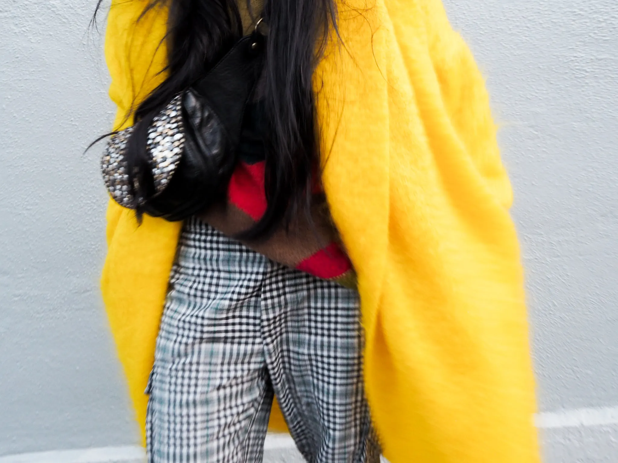 Mohair cocoon coat - Daffodil