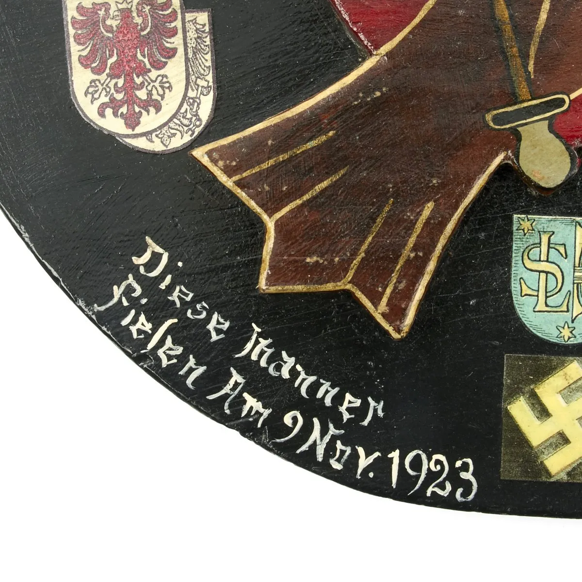 Original German WWII Beer Hall Putsch 10 Year Anniversary Memorial Plaque