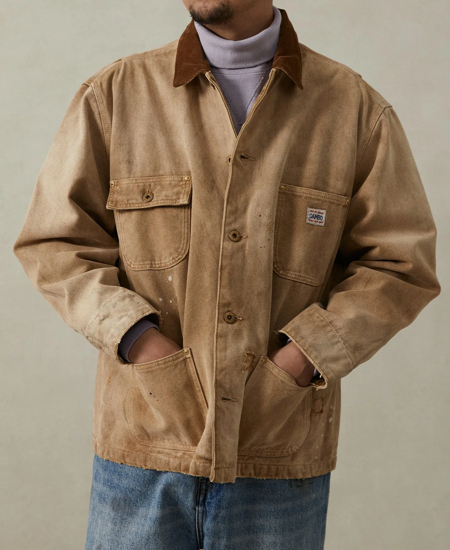 Paint Splatter Canvas Barn Jacket