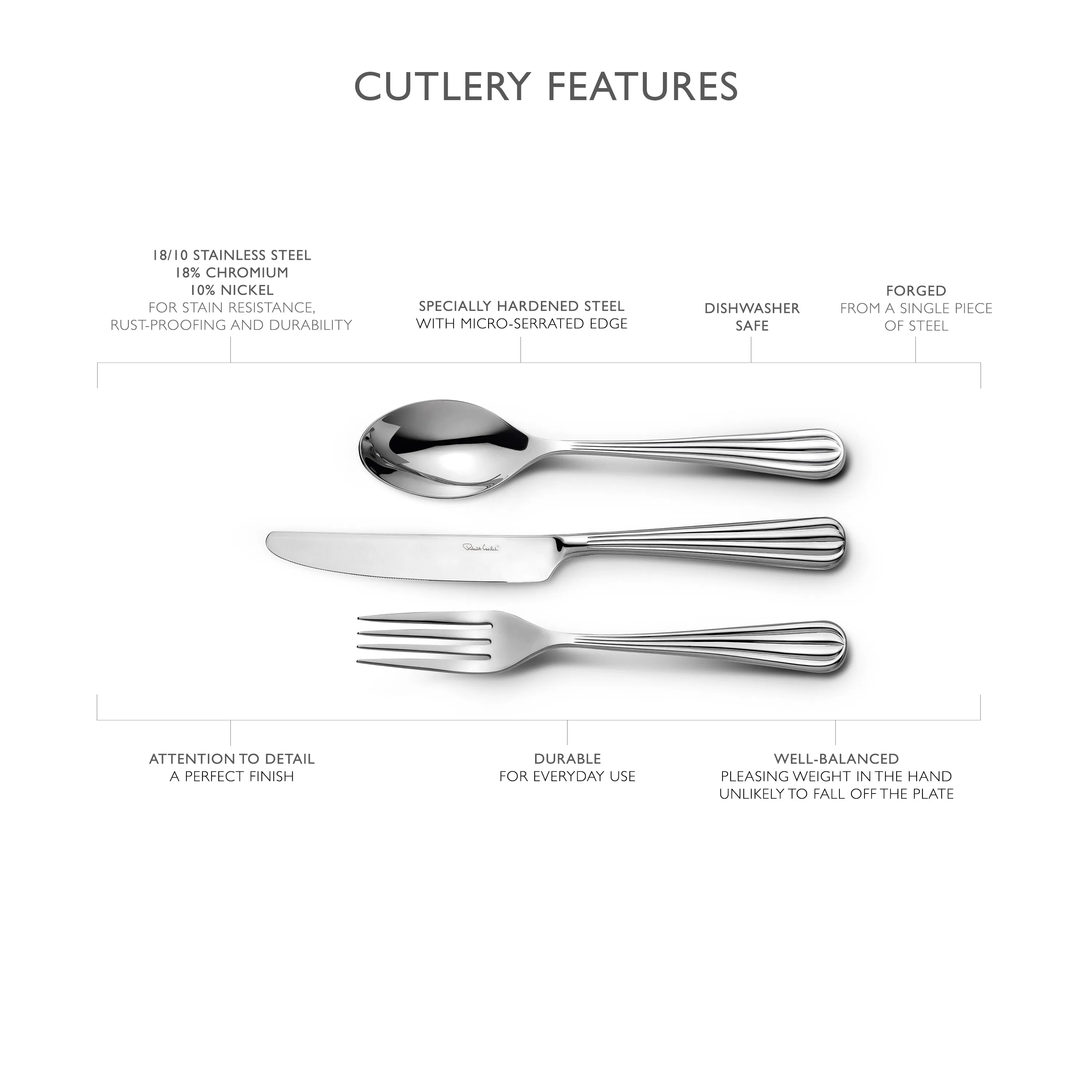 Palm Bright Serving Fork