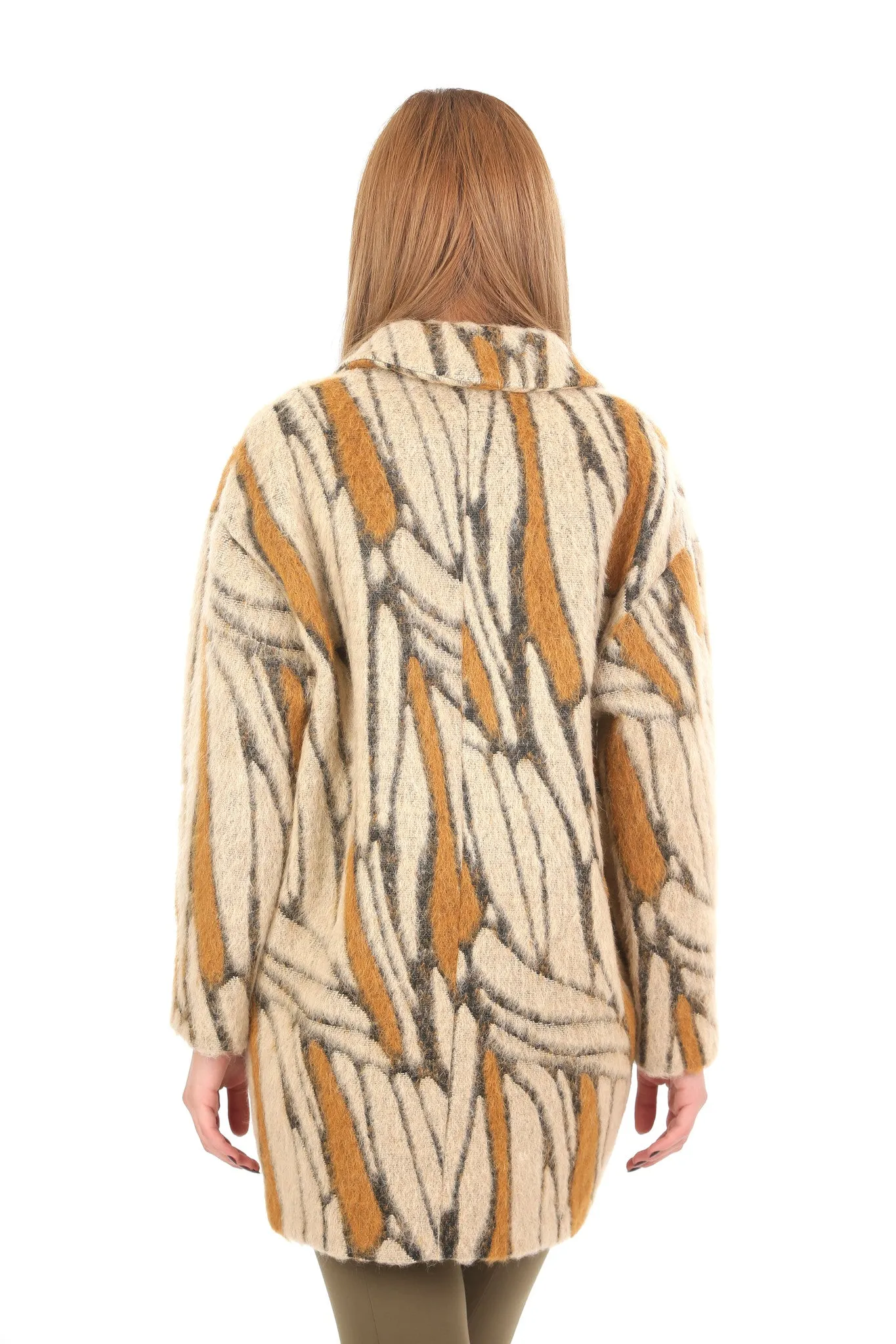 PP Overseized Coat In Mohair And Alpaca Wool Blend