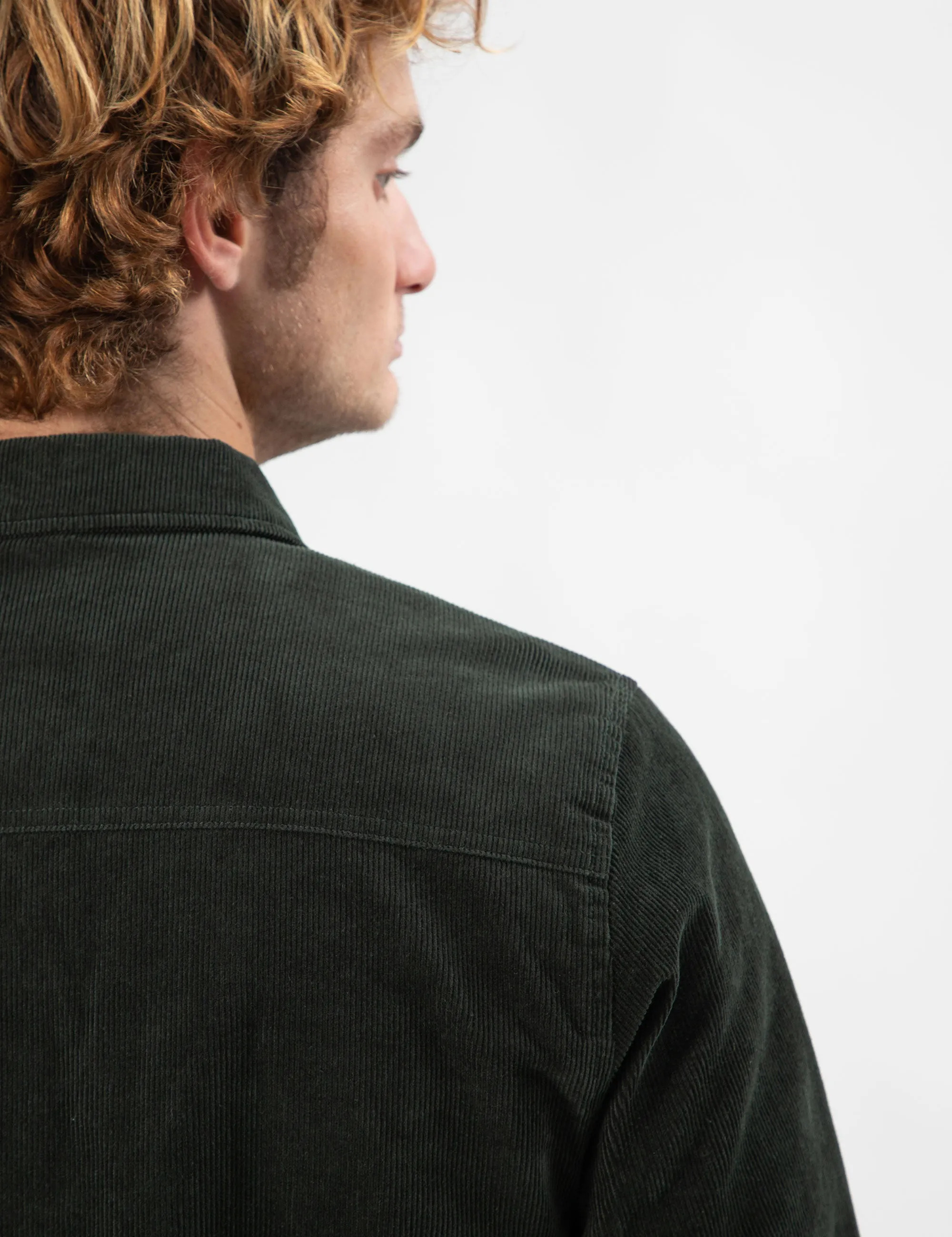 Quilted Cord Jacket - Pine