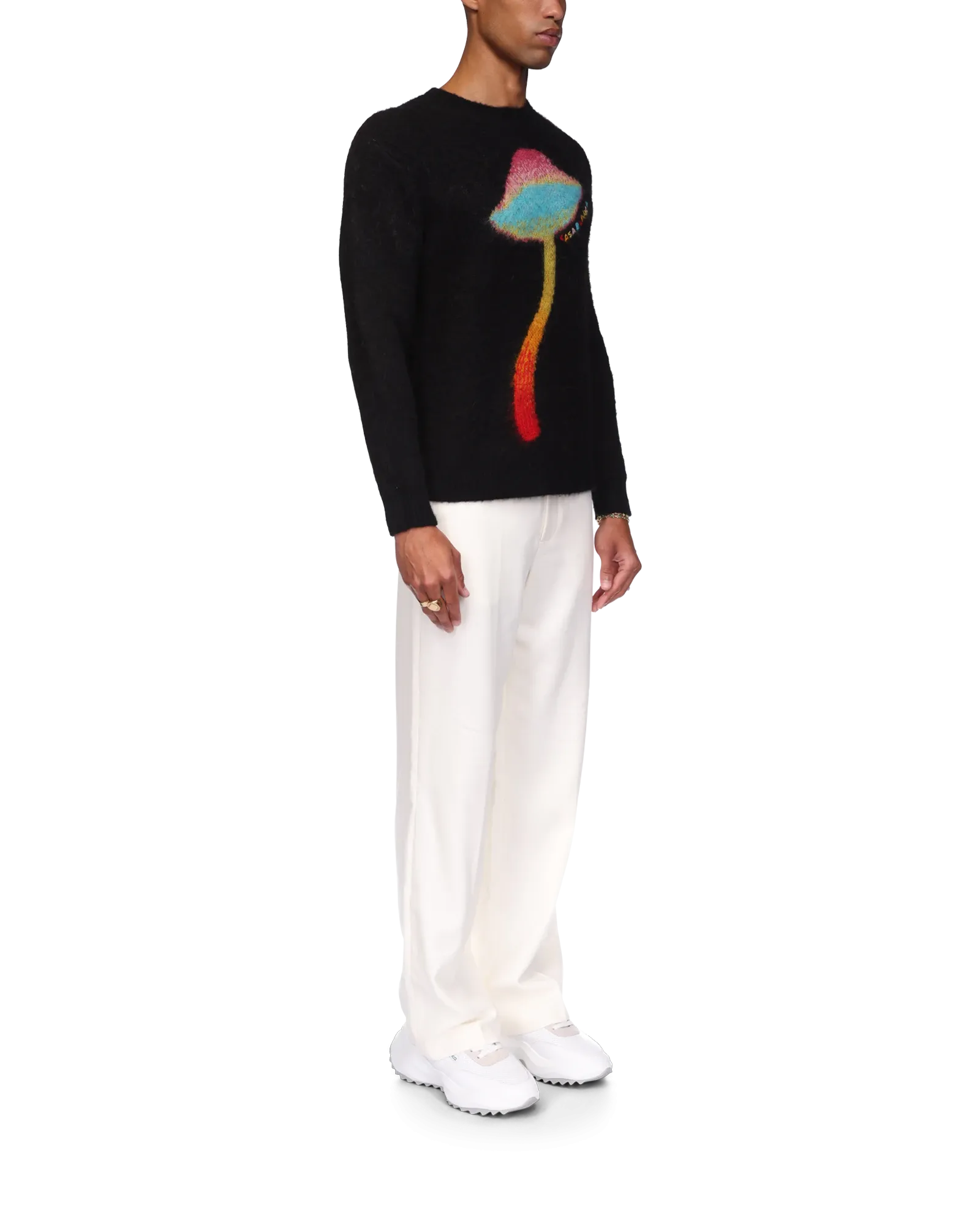 Rainbow Mushroom Mohair Jumper