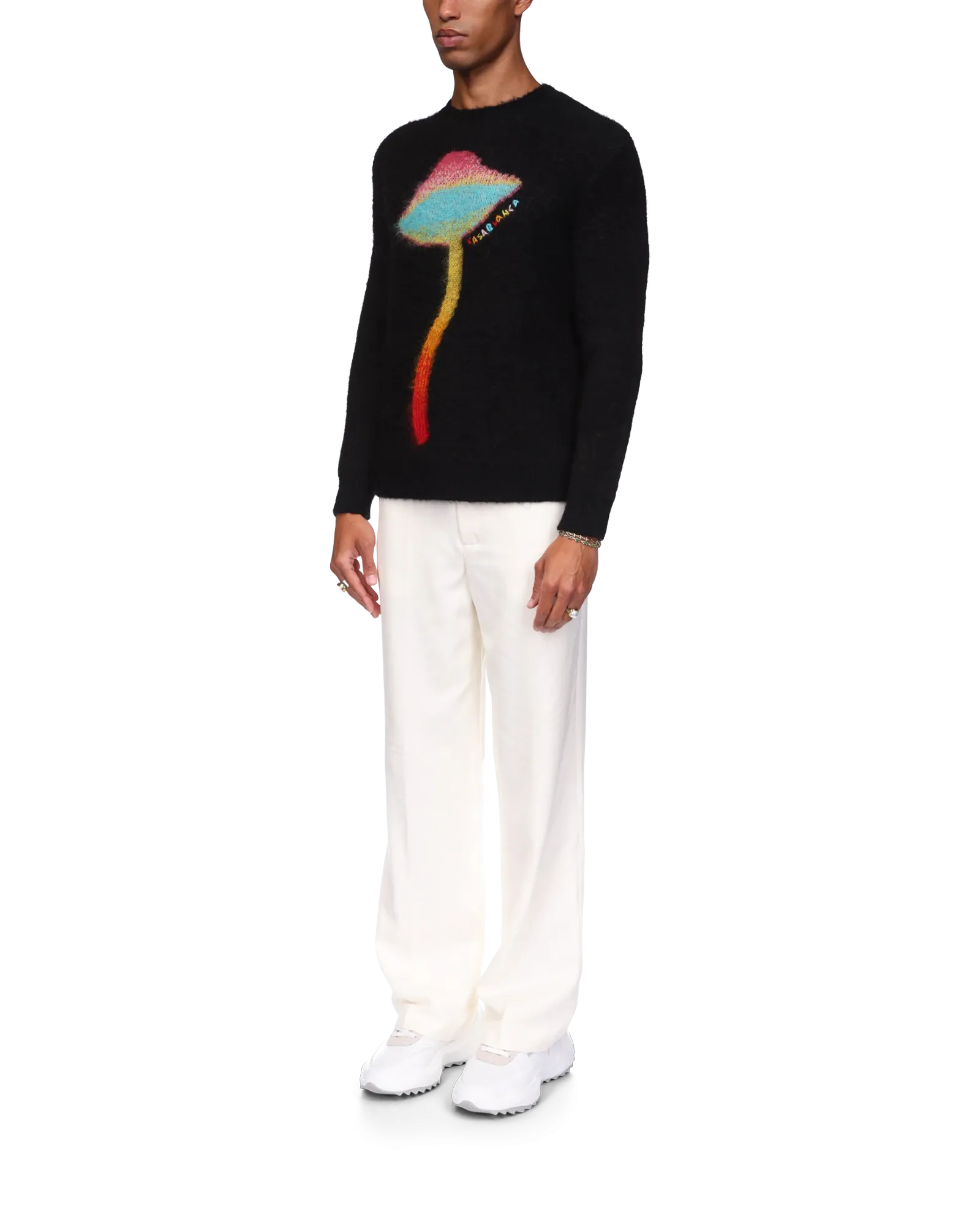 Rainbow Mushroom Mohair Jumper