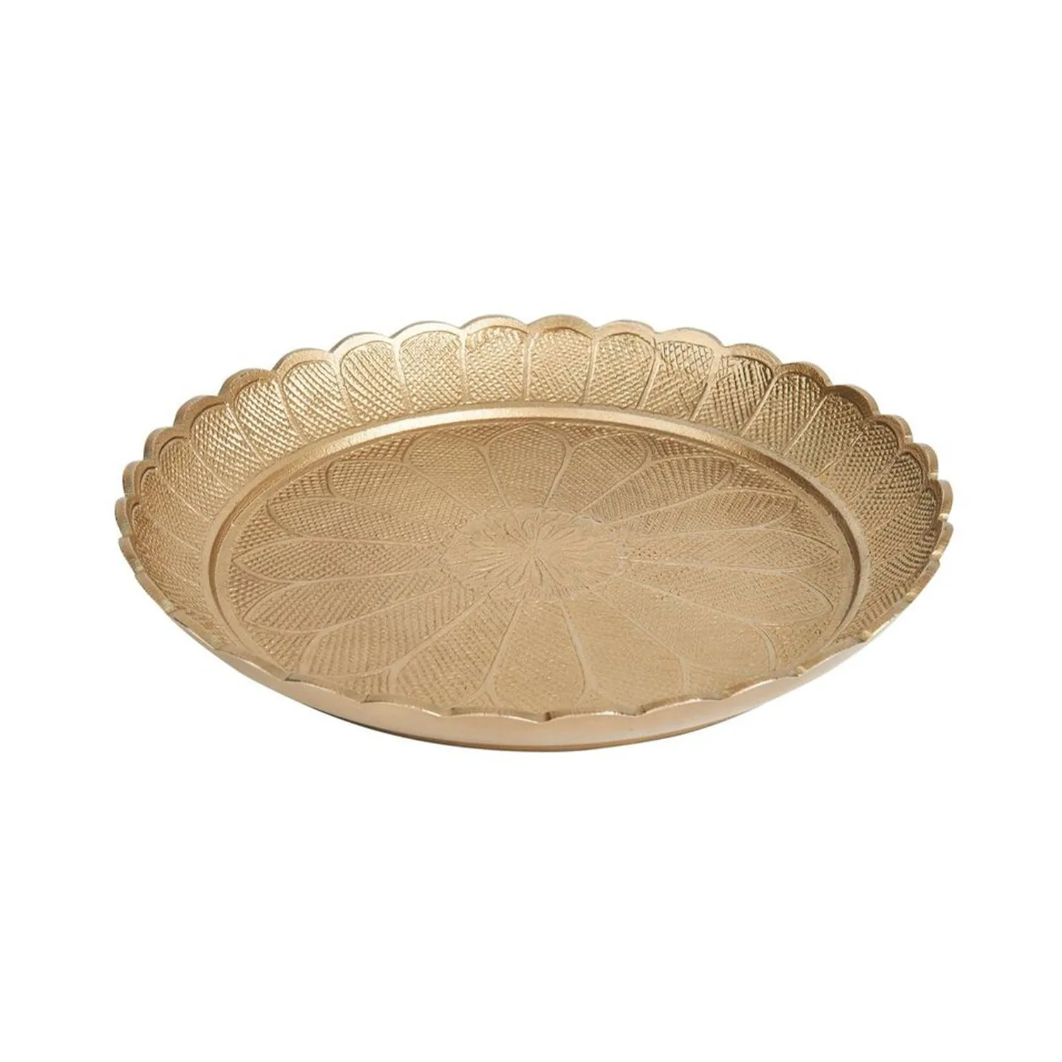 Salad Bowl/Platter Daisy Luxe - Bronze Gold