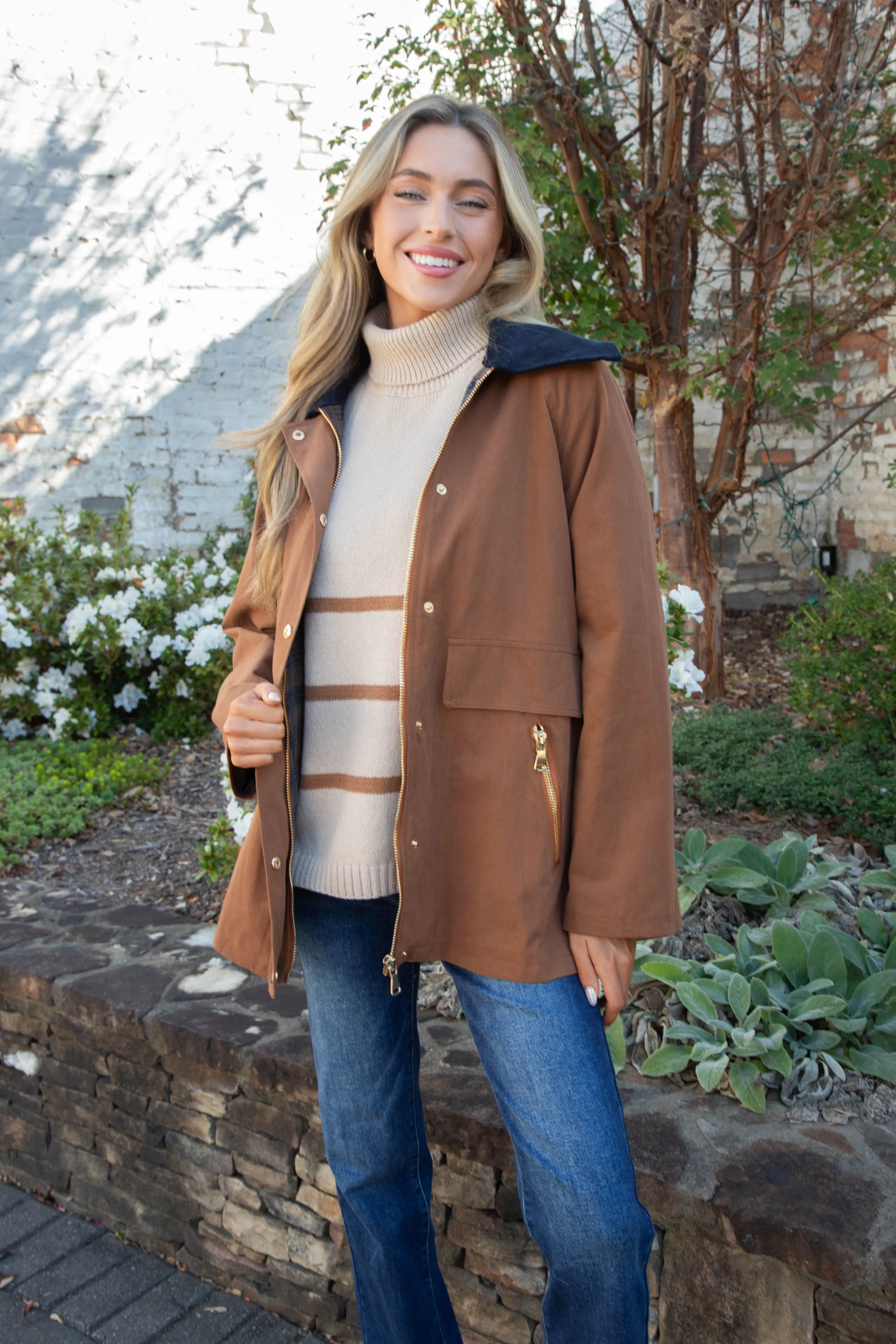 Scottie Barn Jacket, Cognac