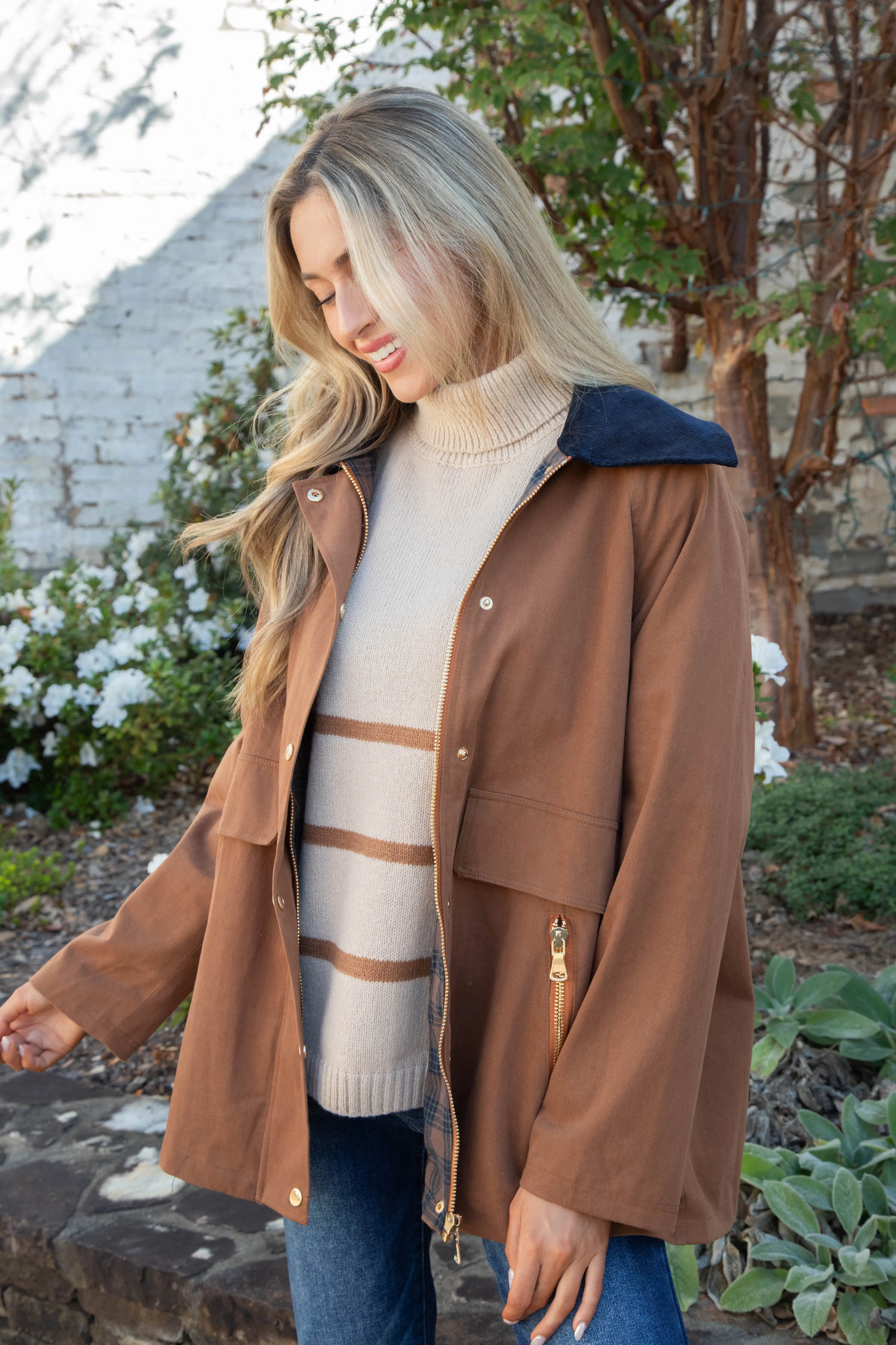 Scottie Barn Jacket, Cognac