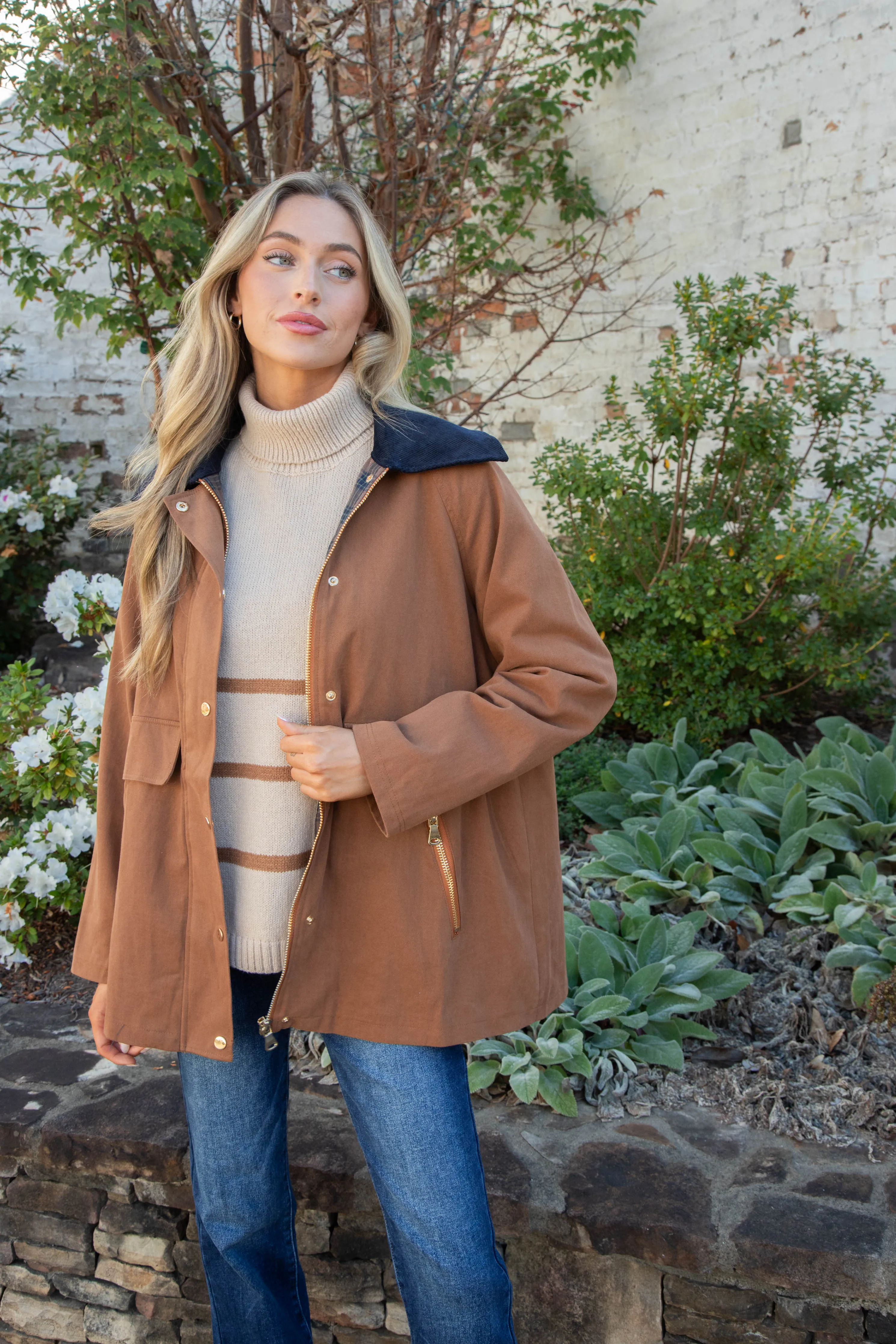 Scottie Barn Jacket, Cognac