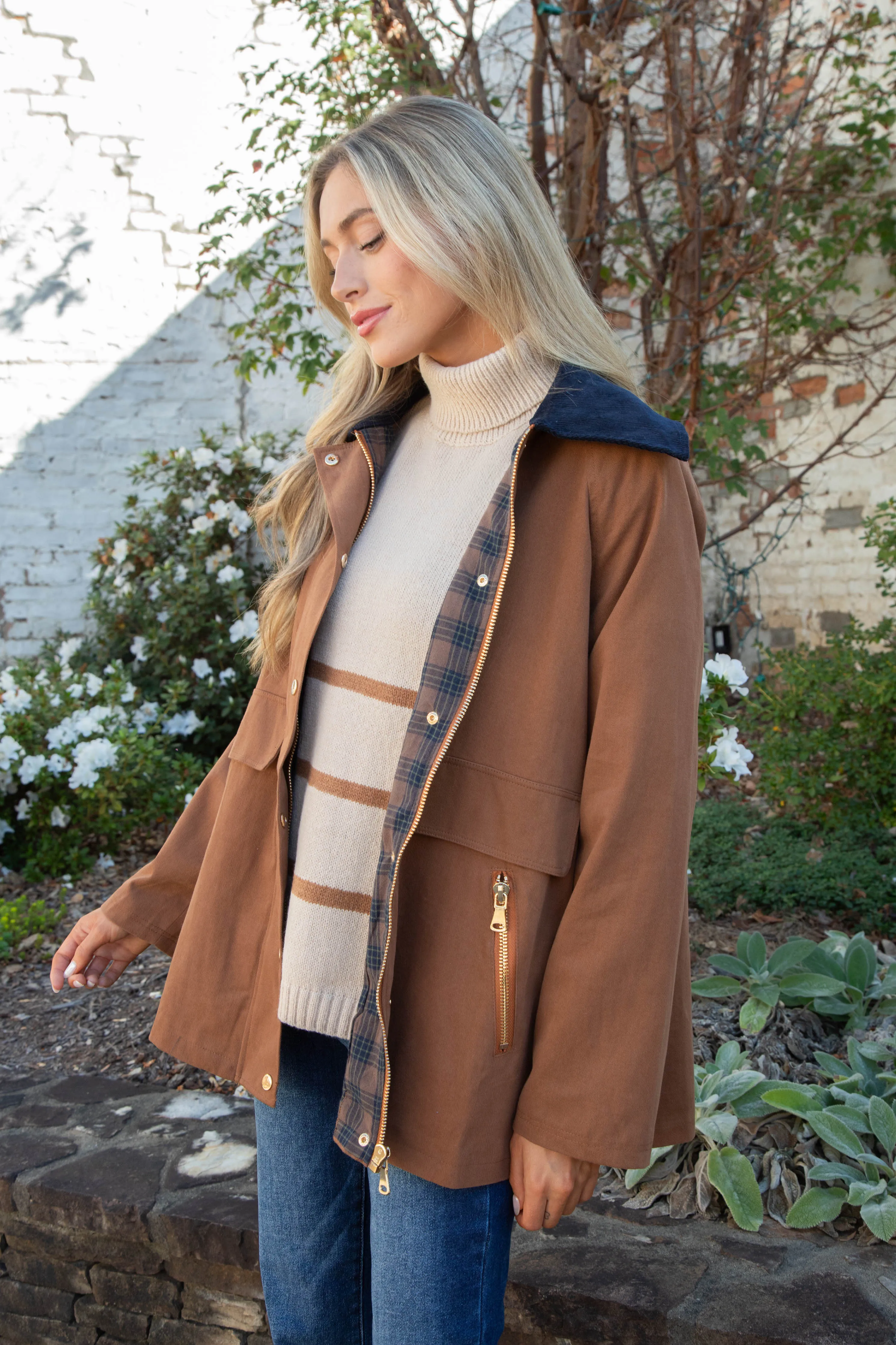 Scottie Barn Jacket, Cognac