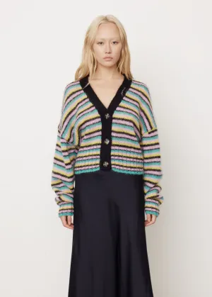 Striped Mohair Cardigan