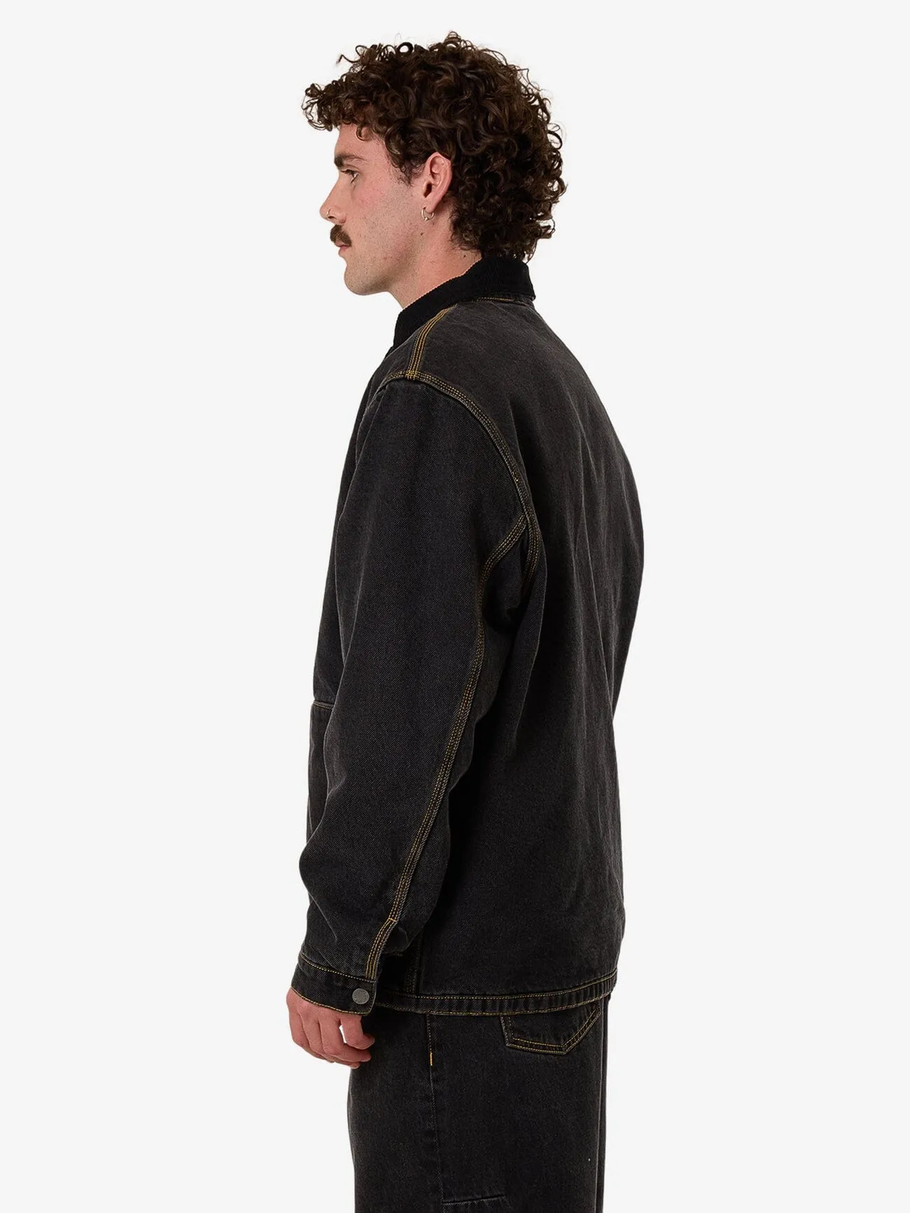 Thrills Union Jacket - Black Bull