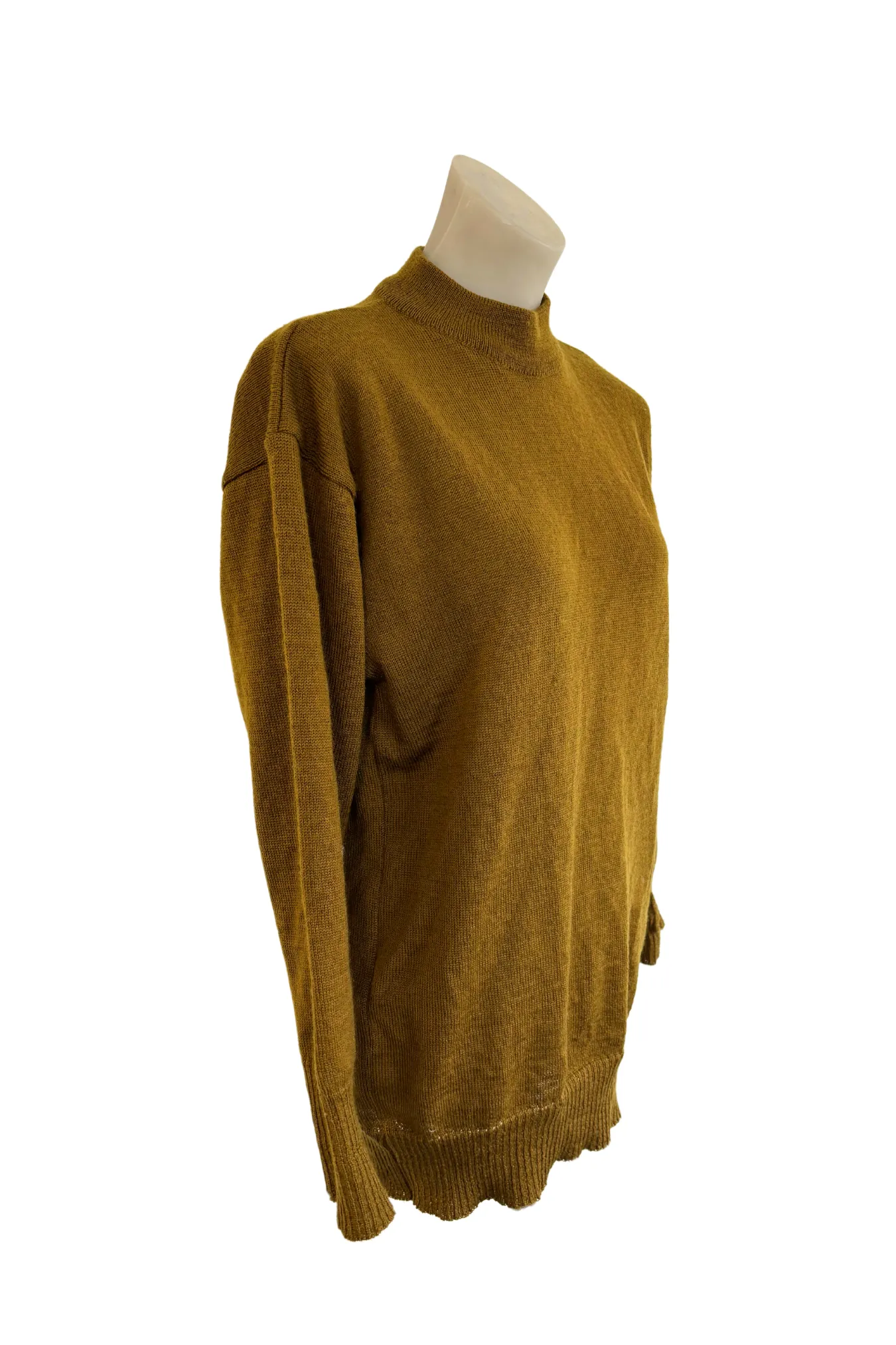 Tricia Scott NZ made wool turtleneck lightweight jumper, S