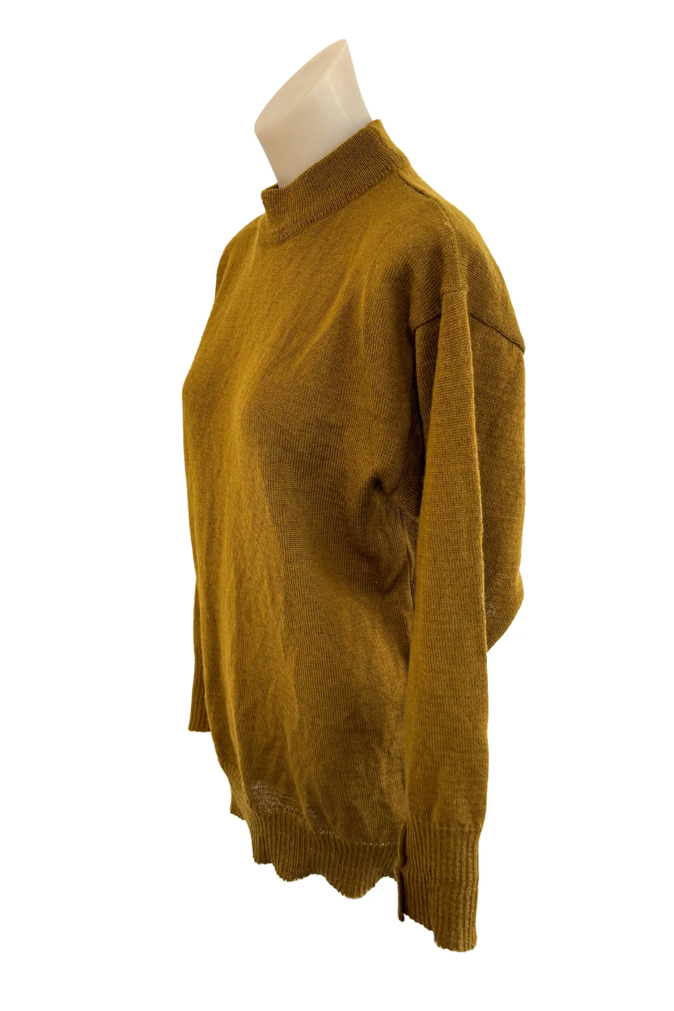 Tricia Scott NZ made wool turtleneck lightweight jumper, S